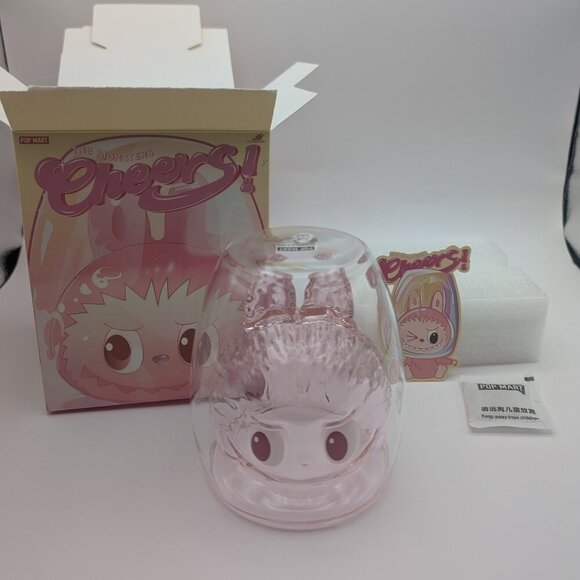 Labubu the Monsters Cheers! Double Walled Glass Cup - Romance - Picture 1 of 4